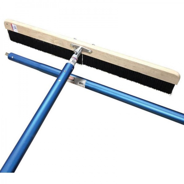 Kraft Wooden Concrete Finishing Broom Kit (36mm) - 2 Poles (45mm)